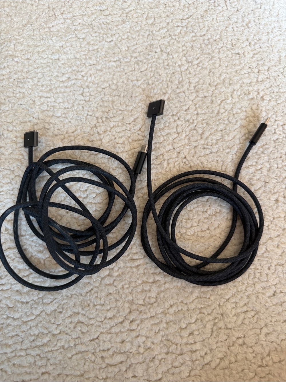 USB-C MagSafe 3 Woven Charging Cords in Midnight - pack of 2